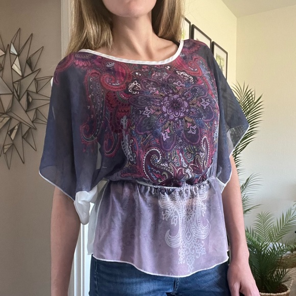 A’GACI Sheer Blouse - Picture 3 of 16